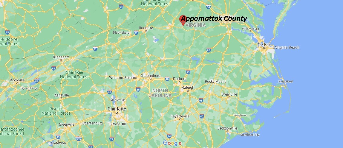 Where is Appomattox County Virginia