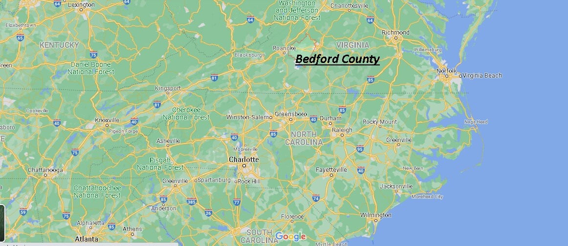 Where is Bedford County Virginia
