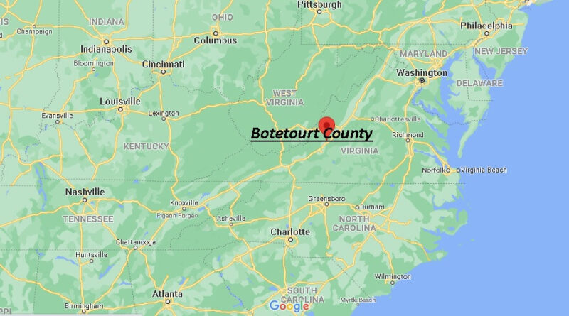 Where is Botetourt County Virginia