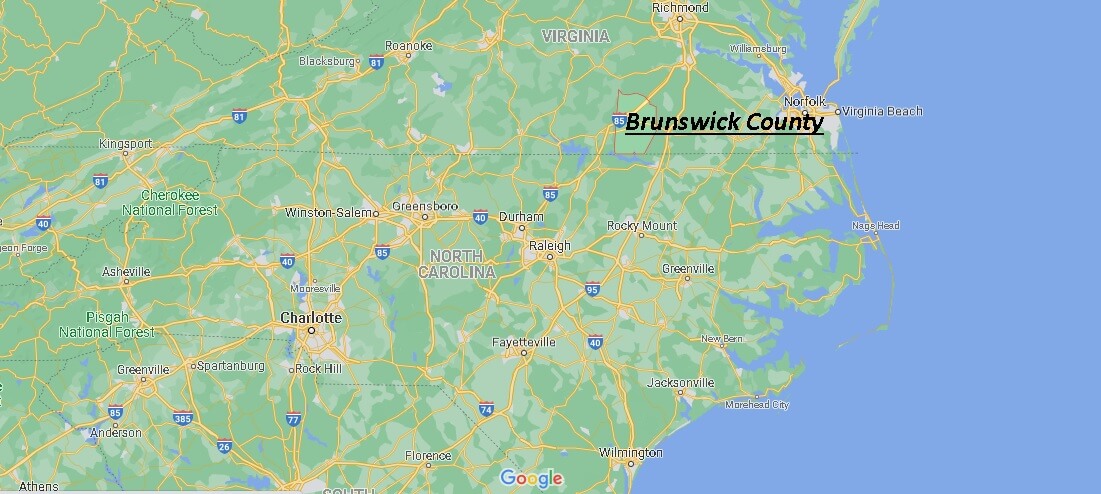 Where is Brunswick County Virginia