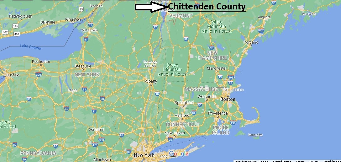 Where is Chittenden County Vermont