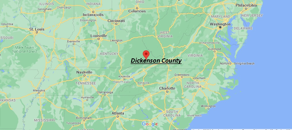 Where is Dickenson County Virginia