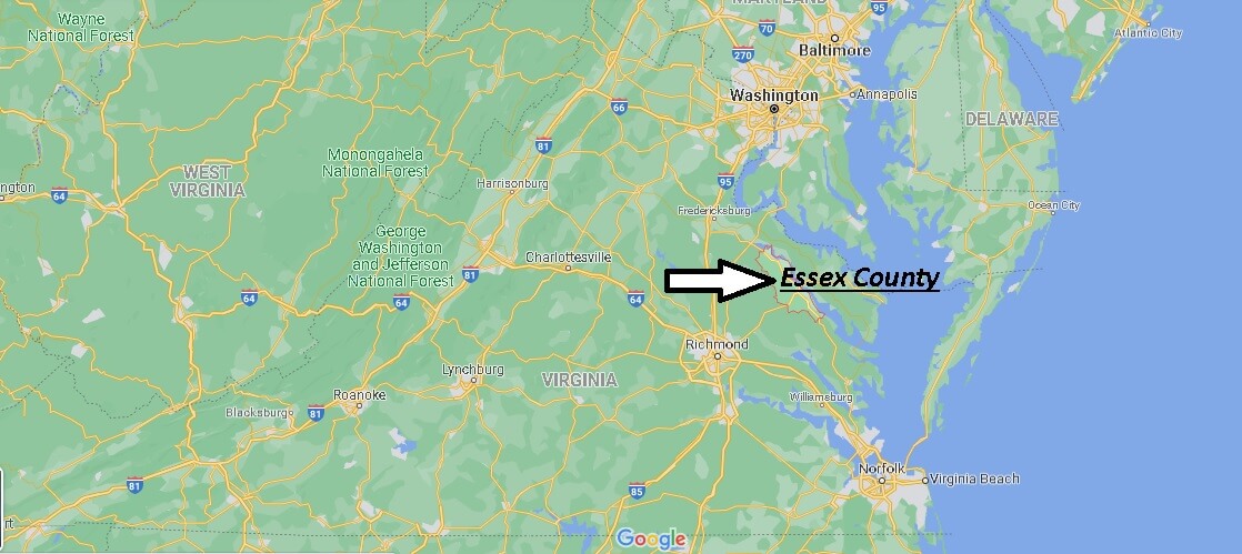 Where is Essex County Virginia