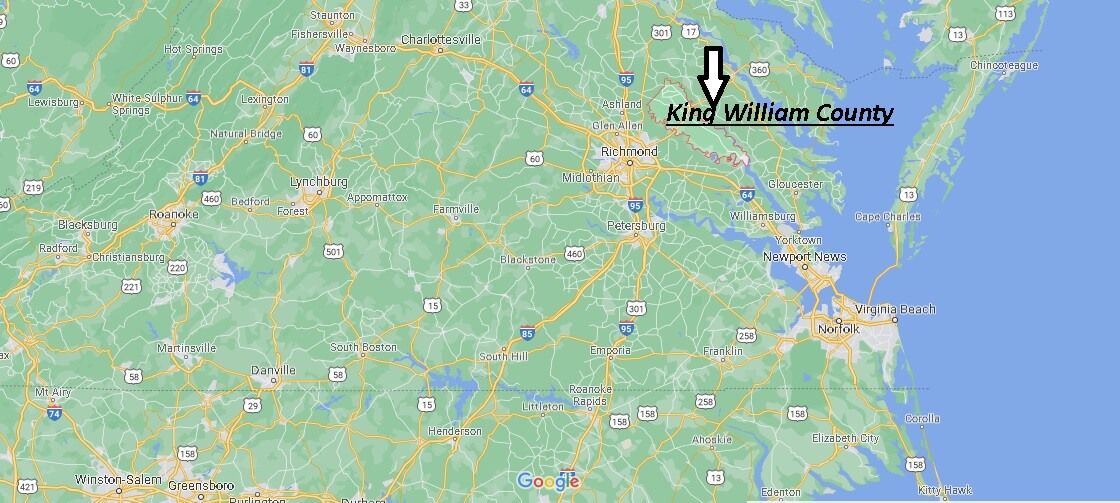 Where is King William County Virginia