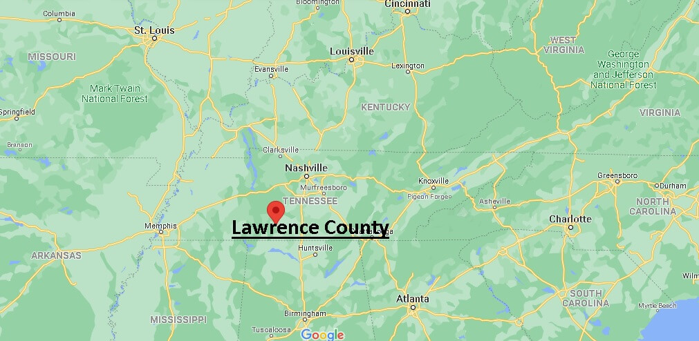 Where is Lawrence County Tennessee