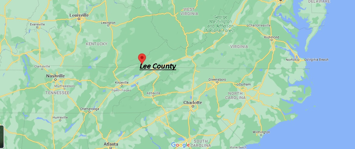 Where is Lee County Virginia