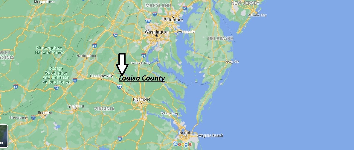 Where is Louisa County Virginia