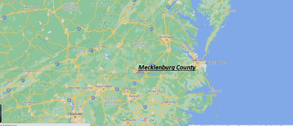 Where is Mecklenburg County Virginia
