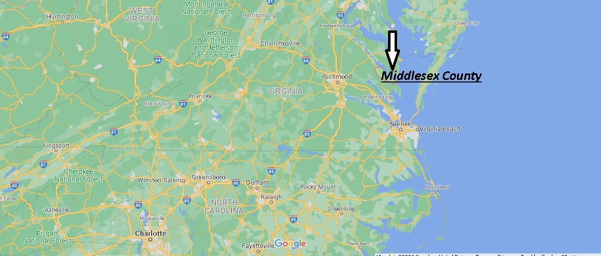 Where is Middlesex County Virginia
