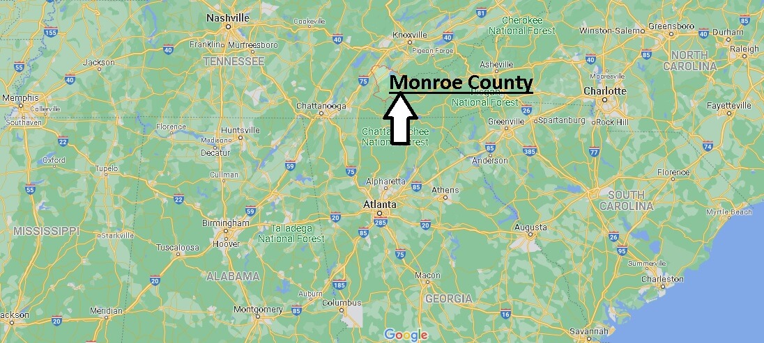 Where is Monroe County Tennessee