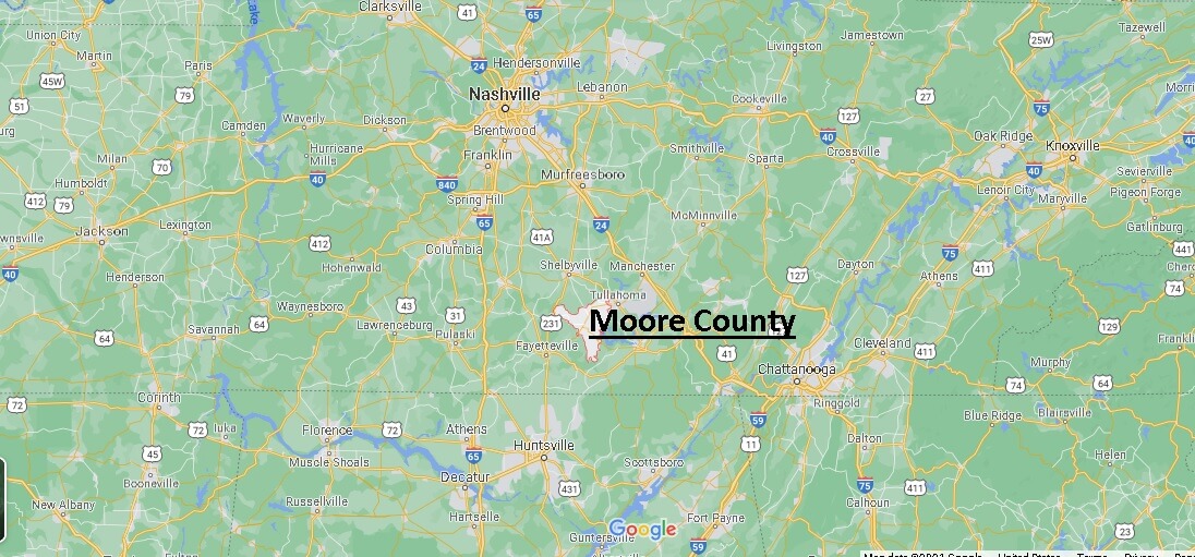 Where is Moore County Tennessee
