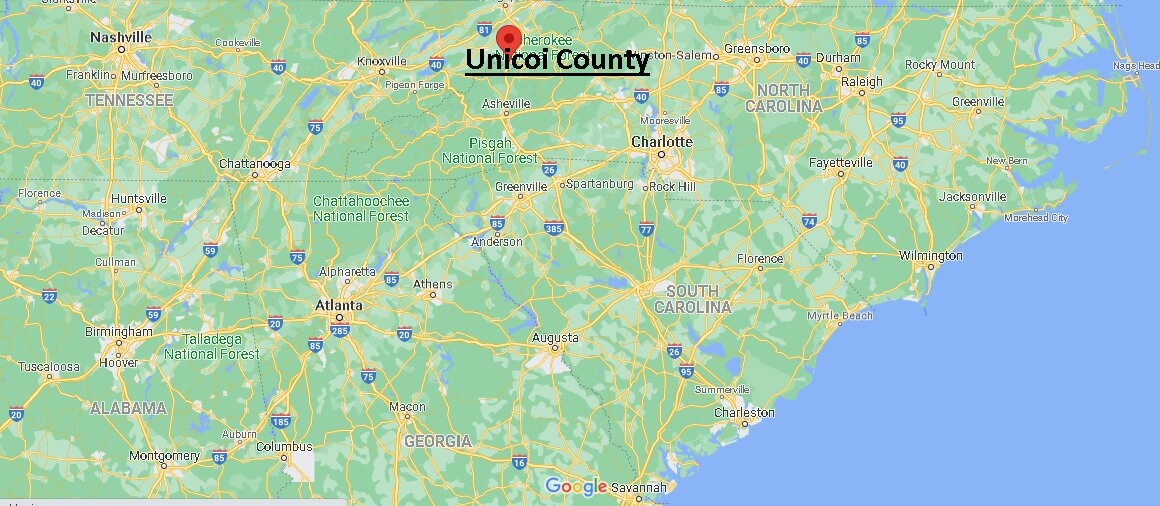 Where is Unicoi County Tennessee