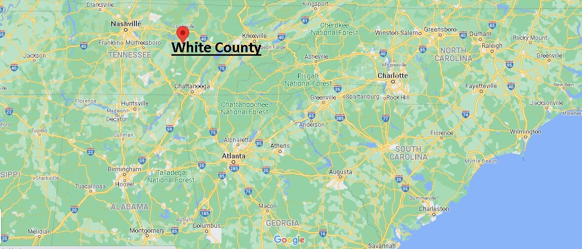Where is White County Tennessee