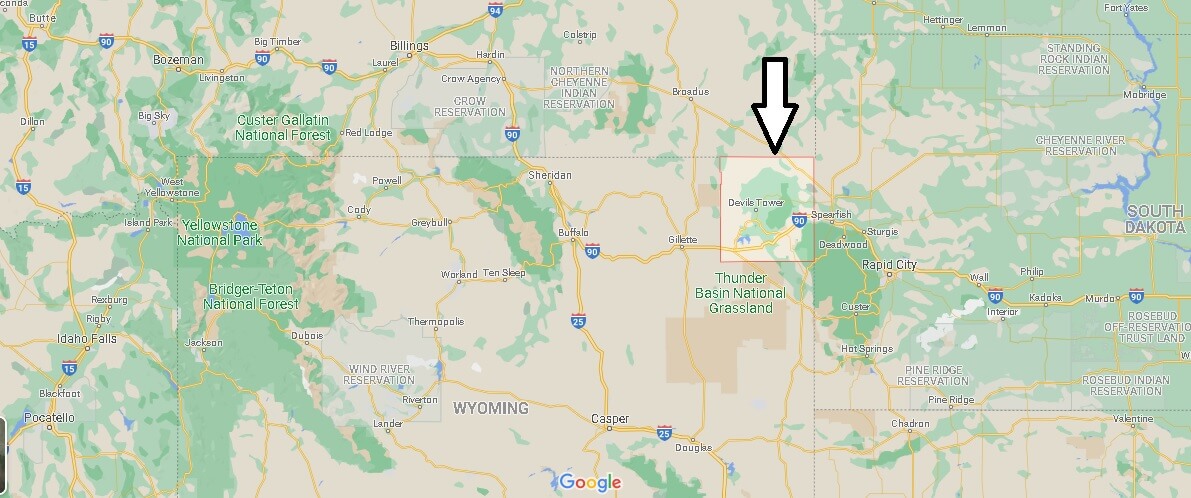 Crook County Map