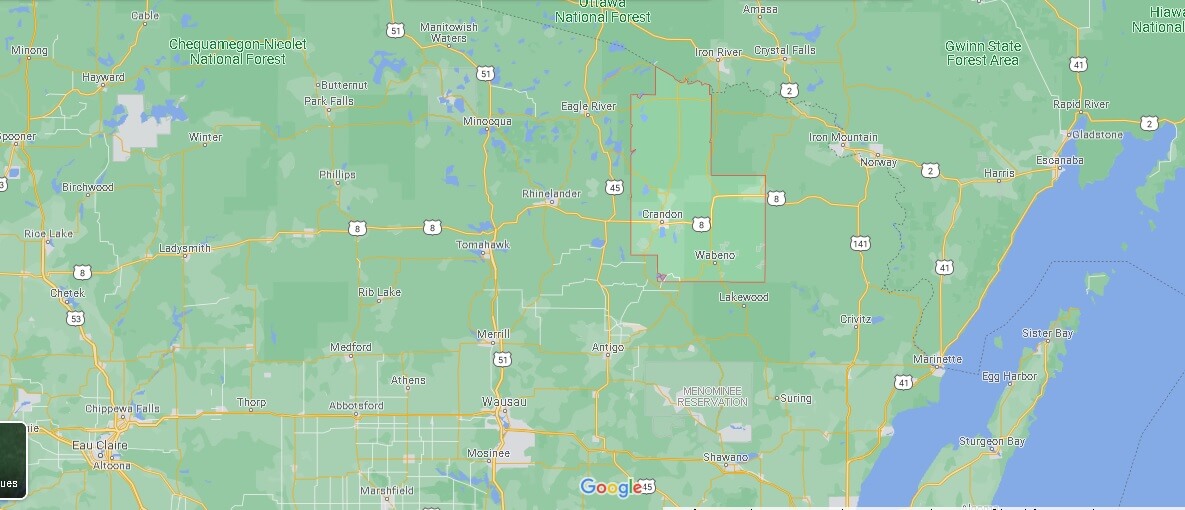 Forest County Map