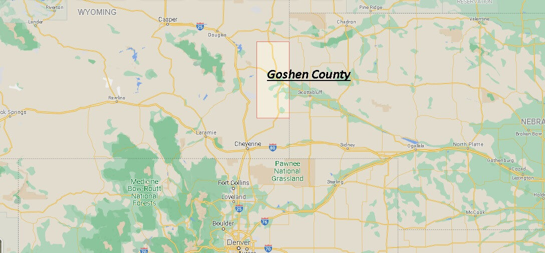 Goshen County Map