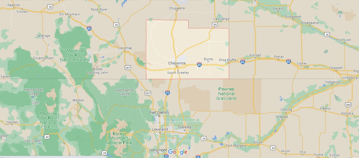 Laramie County Map