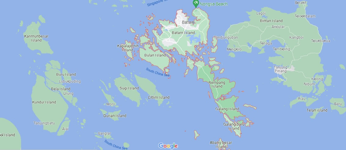 Map of Batam