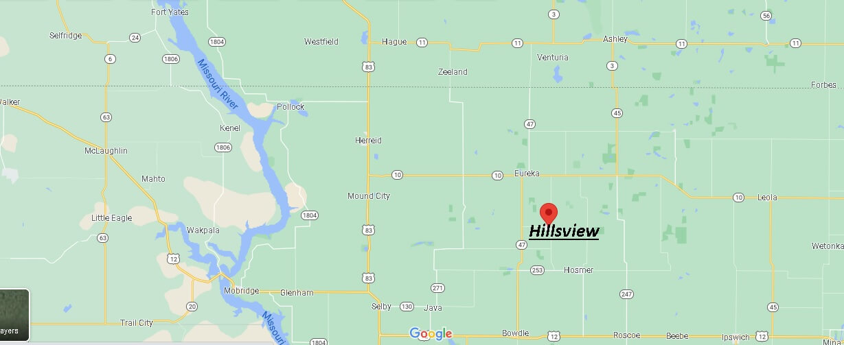 Map of Hillsview