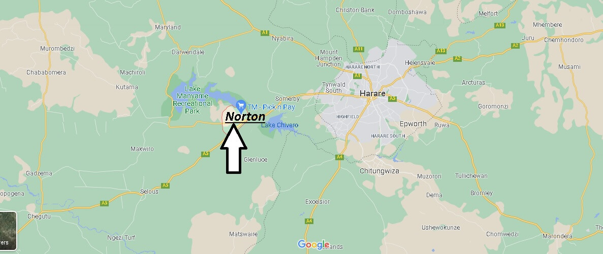 Map of Norton