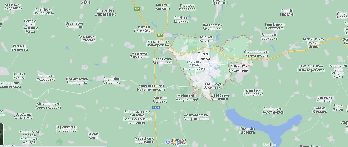 Map of Penza