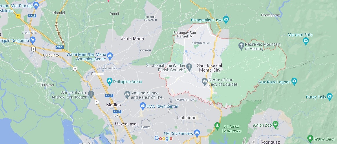 Map of San Jose del Monte