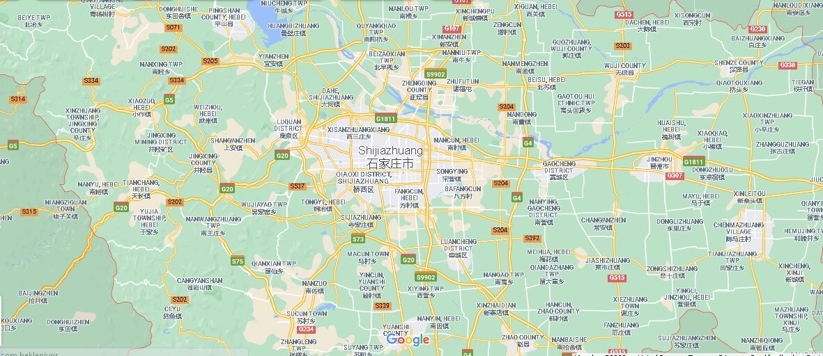 Map of Shijiazhuang