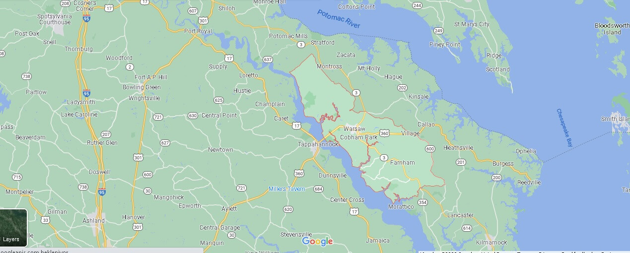 Richmond County Map
