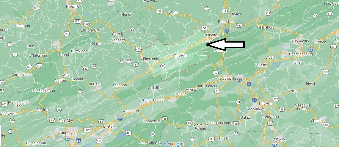 Tazewell County Map