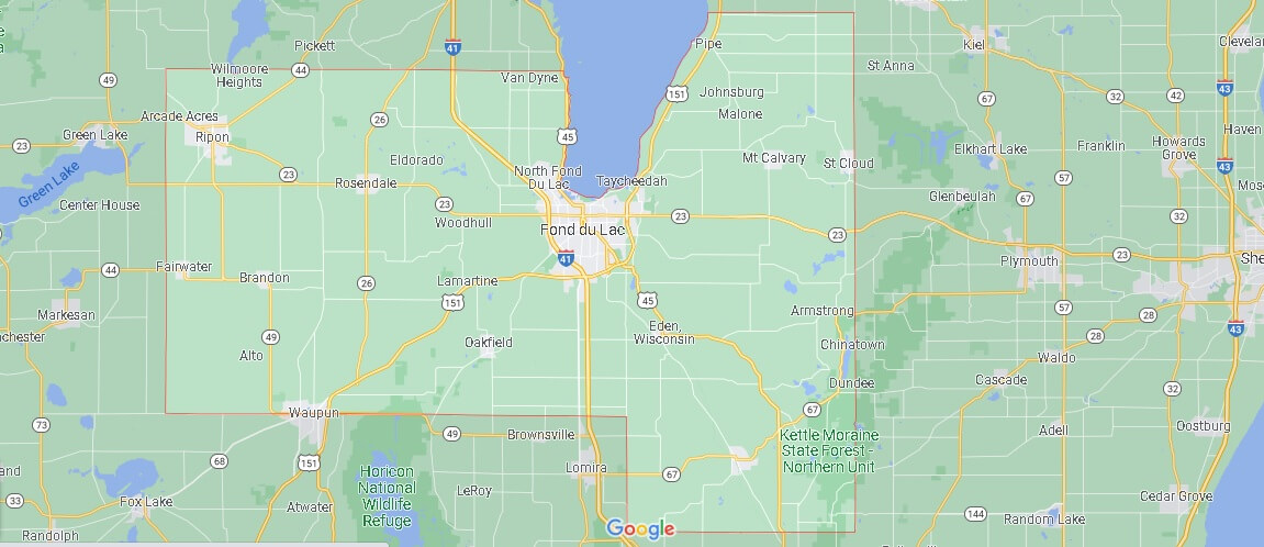 What Cities are in Fond du Lac County