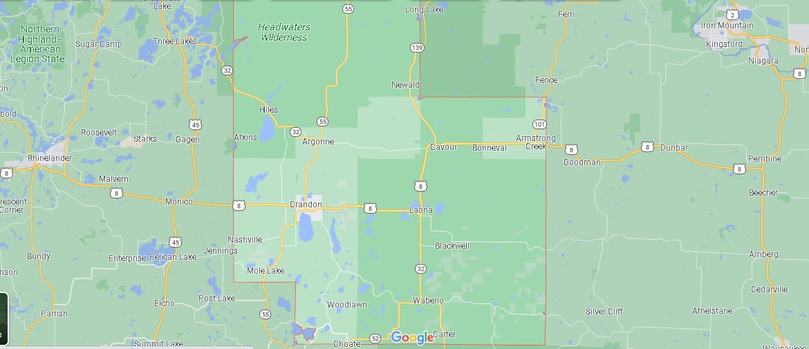 What Cities are in Forest County
