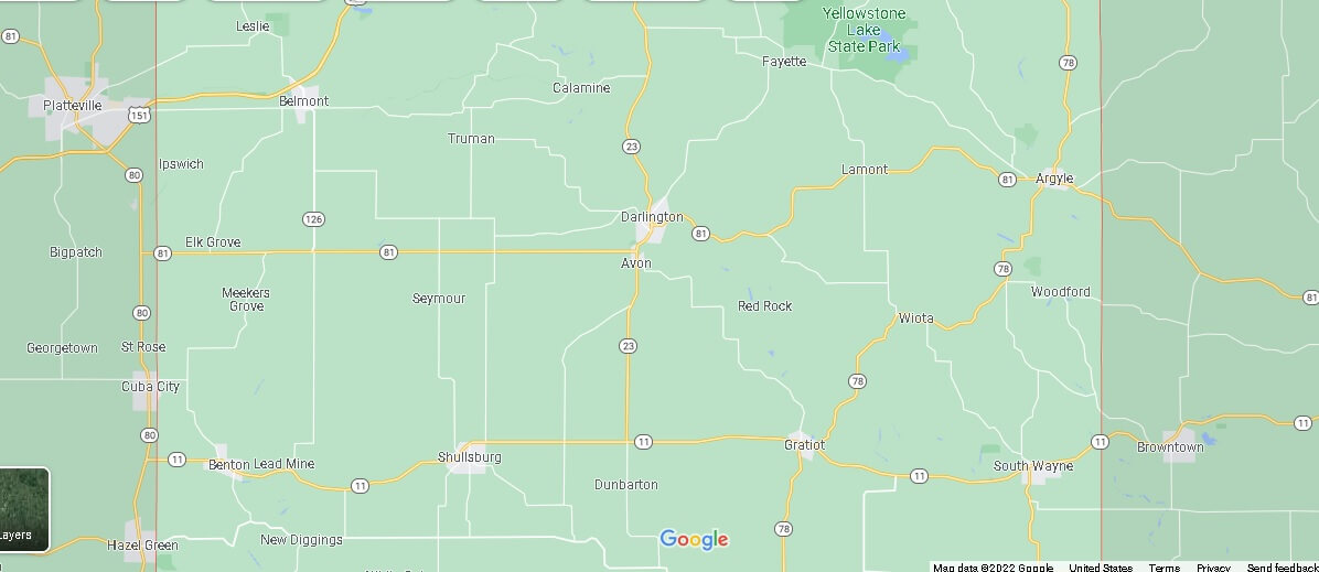 What Cities are in Lafayette County