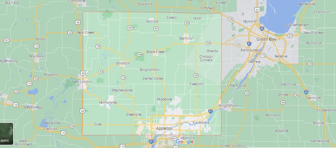 What Cities are in Outagamie County