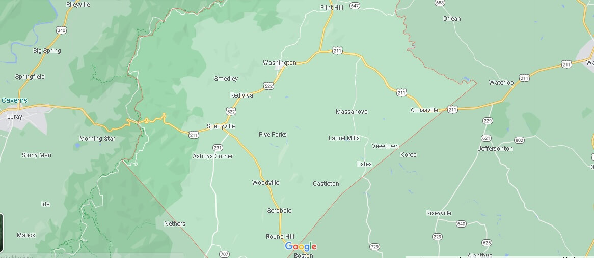 What Cities are in Rappahannock County
