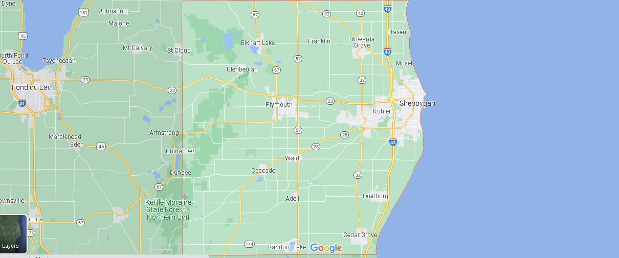 What Cities are in Sheboygan County