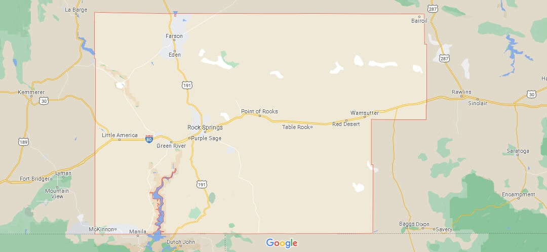 What Cities are in Sweetwater County