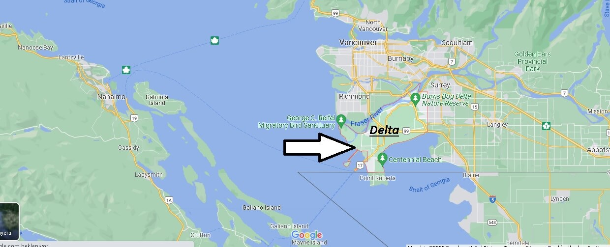 What province is Delta BC