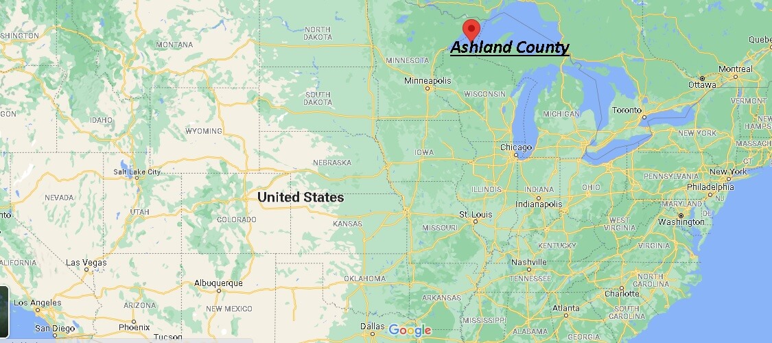 Where is Ashland County Wisconsin