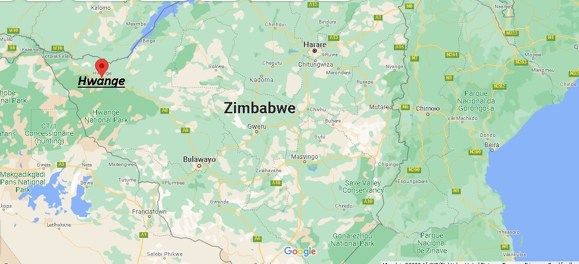 Where is Hwange Zimbabwe