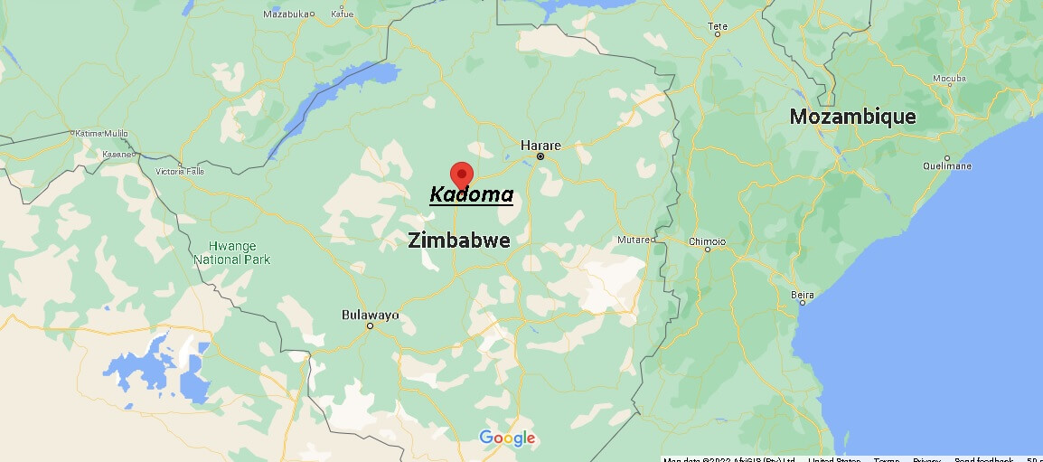 Where is Kadoma, Zimbabwe