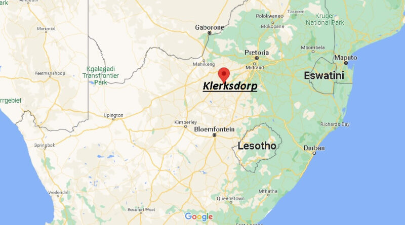 Where is Klerksdorp, South Africa