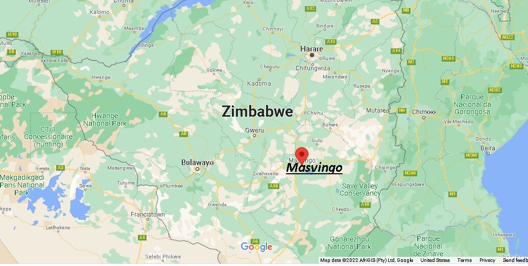 Where is Masvingo, Zimbabwe