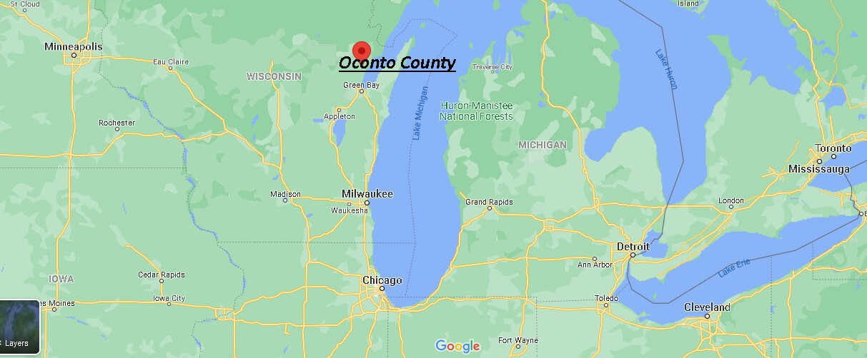 Where is Oconto County Wisconsin