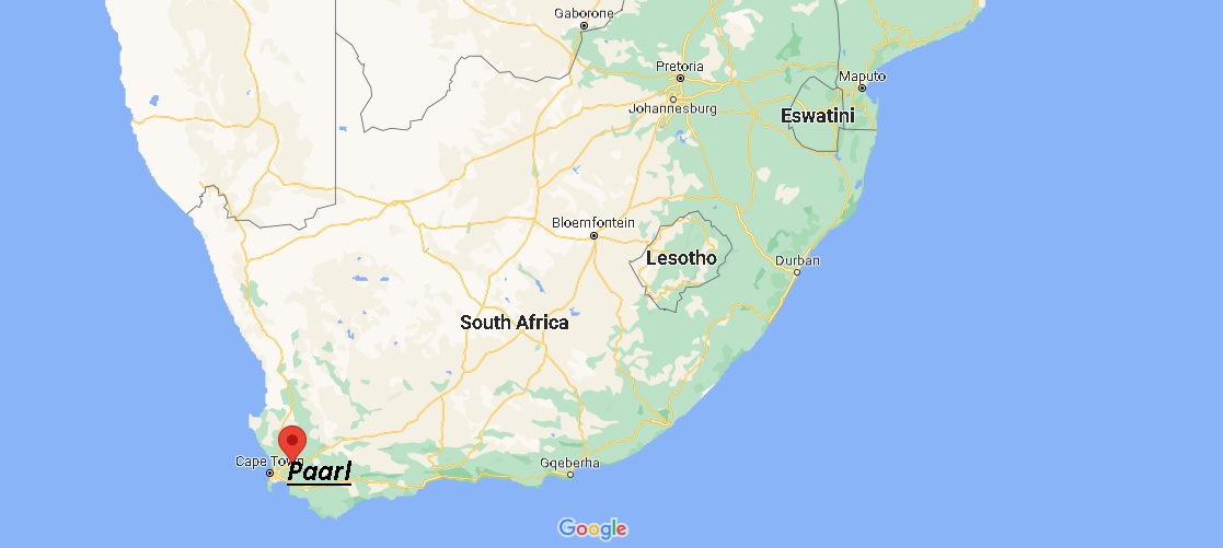 Where is Paarl, South Africa