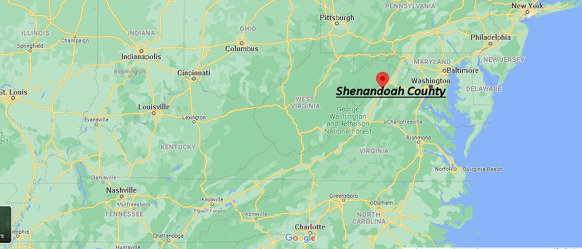 Where is Shenandoah County Virginia