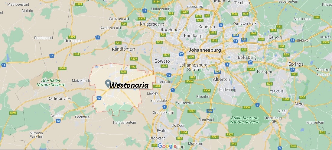 Where is Westonaria South Africa