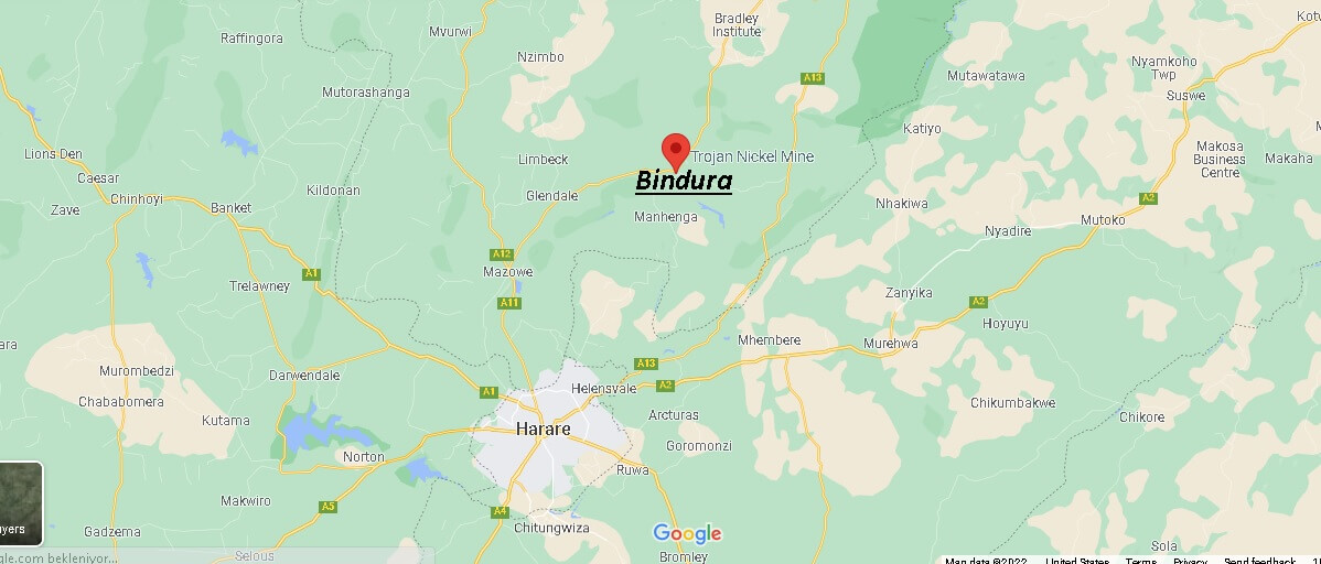 Which region is Bindura