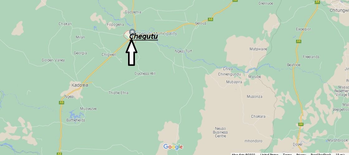 Which region is Chegutu in Zimbabwe