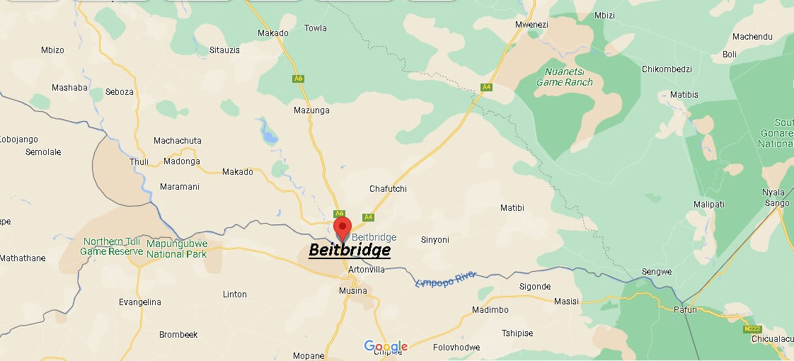 Map of Beitbridge