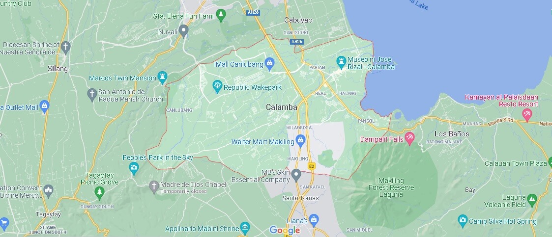Map of Calamba